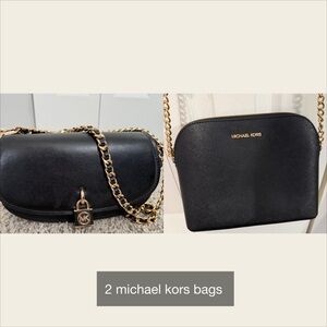 2 Michael Kors Black Crossbody Bag Set